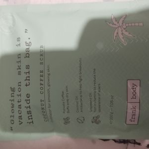 Coconut coffee scrub